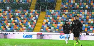 La partita Udinese-Atlanta del 6 dicembre 2020 è rstata inviata causa maltempo (Foto di Alessandro Sabattini/Getty Images)