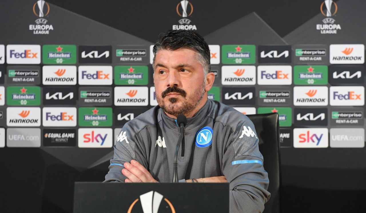 Gennaro Gattuso, allenatore del Napoli. Twitter ufficiale Napoli