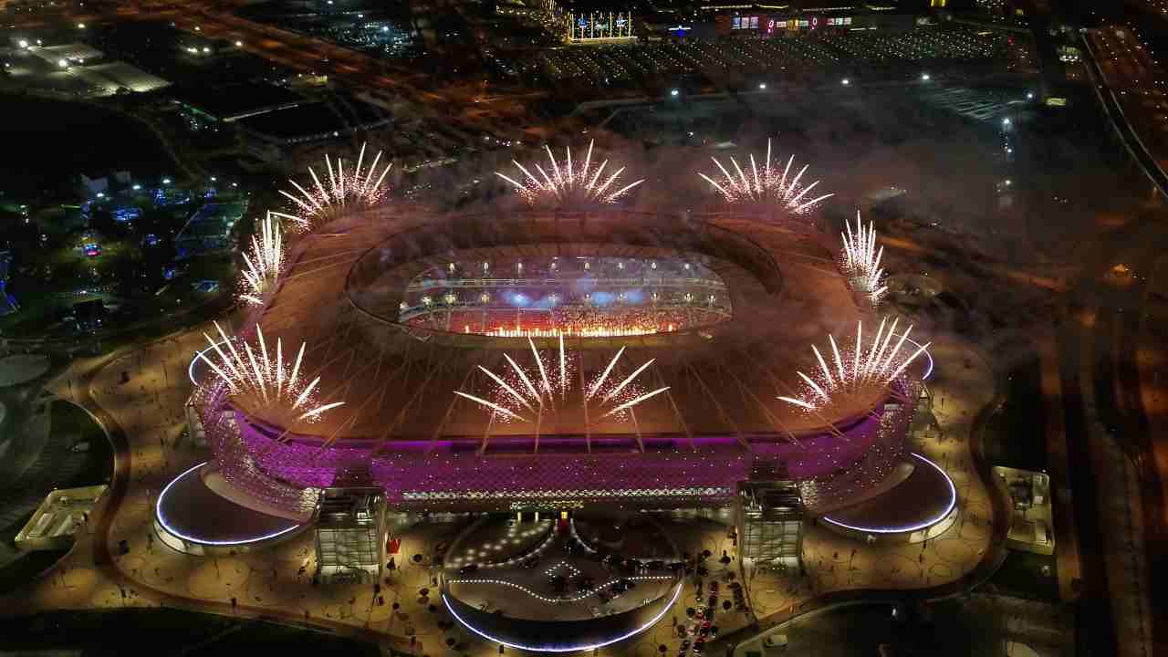 18 dicembre 2020, inaugurazione dell'Ahmad Bin Ali Stadium, struttura creata per ospitare la Coppa del Mondo 2022 del Qatar (foto di Qatar 2022/Supreme Committee via Getty Images)
