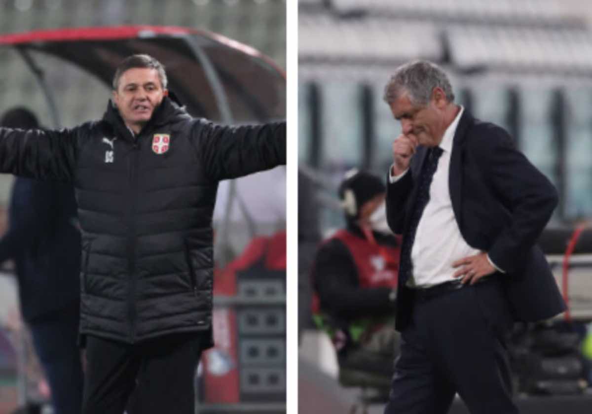 Stojković e Santos commentano la gara tra Serbia e Portogallo