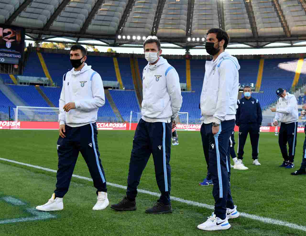 I giocatori della Lazio in attesa di un Toro che non arriverà mai (Photo by Marco Rosi - SS Lazio/Getty Images)