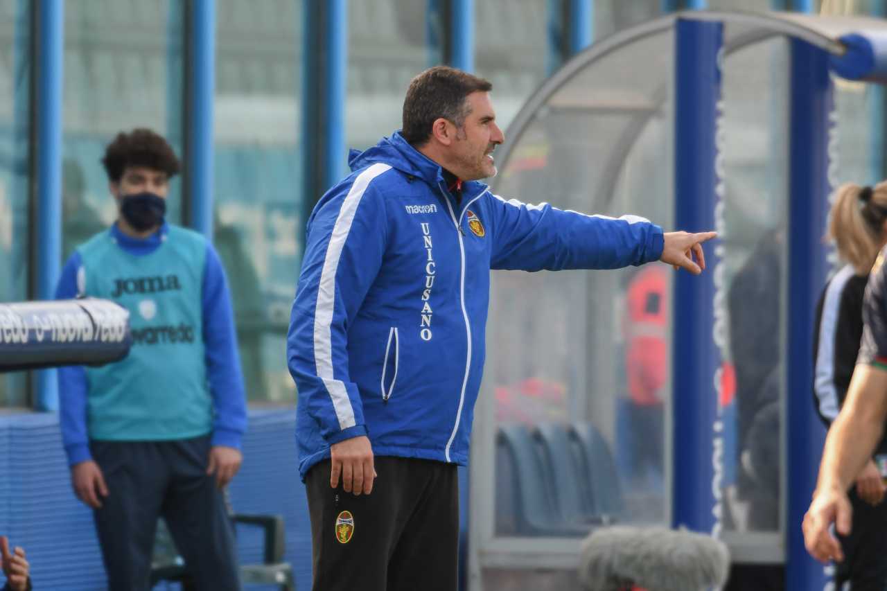 Cristiano Lucarelli, allenatore della Ternana. Twitter ufficiale Ternana