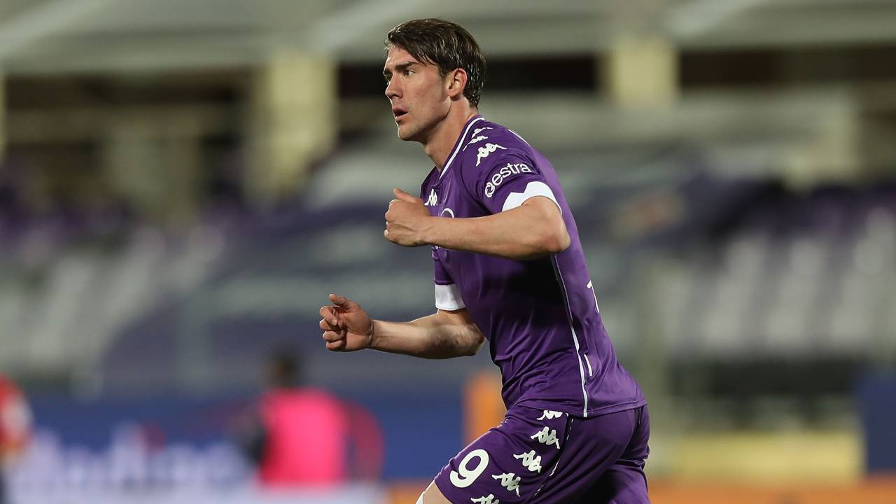 Vlahovic, attaccante della Fiorentina. Getty Images