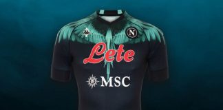 La nuova maglia del Napoli in collaborazione con Marcelo Burlon.. Sito ufficiale Napoli