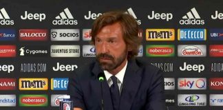 Juventus, il tecnico Andrea Pirlo in conferenza stampa (foto © Juventus FC).