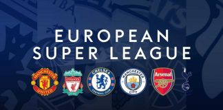 Le sei squadre inglesi aderenti alla Super Lega: Manchester United, Liverpool, Chelsea, Manchester City, Arsenal e Tottenham (foto © si.com).