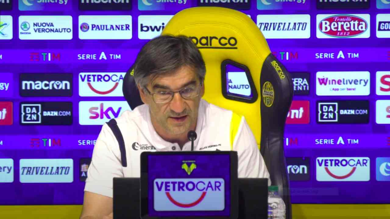 Hellas Verona, il tecnico Ivan Juric presenta in conferenza stampa la gara con il Bologna in Serie A del 17 maggio (foto © Hellas Verona FC).