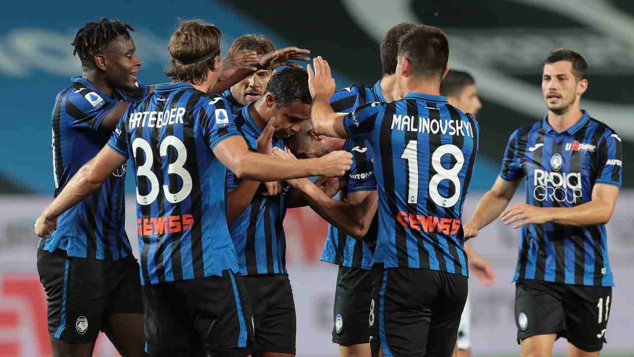 Esultanza dei giocatori dell'Atalanta dopo un gol (credit: Getty Images)
