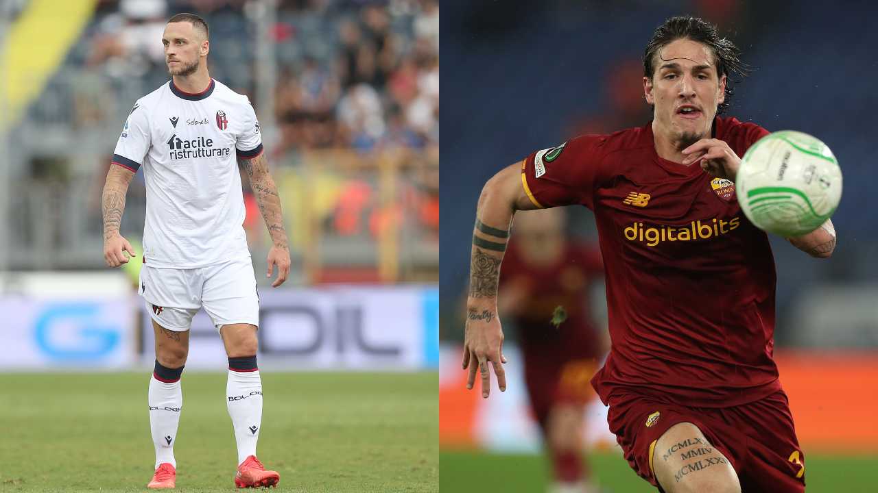 Arnautovic e Zaniolo, attaccanti di Bologna e Roma - credits: Getty Images. Sportmeteoweek