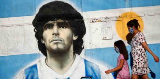 Un murales a Buenos Aires dedicato al grande Diego Armando Maradona - credit Getty Images. Sportmeteoweek