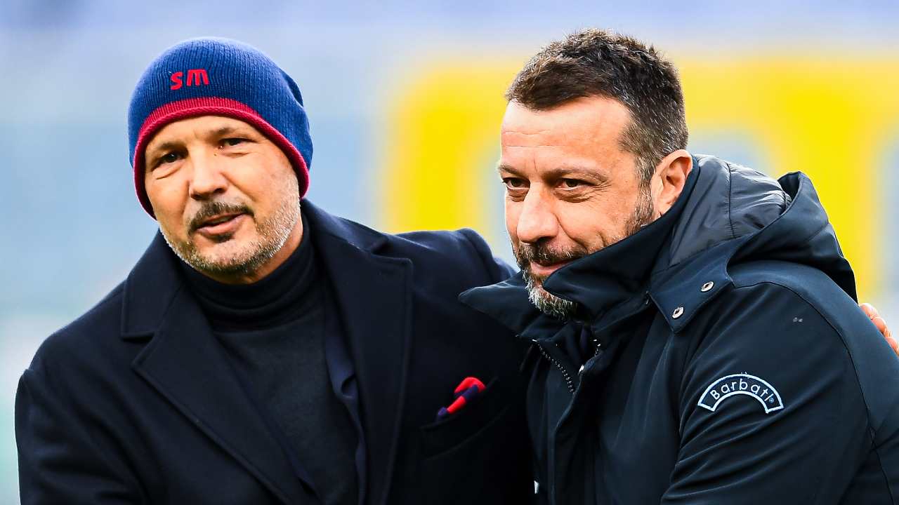 Mihajlovic e D'Aversa, attuali allenatori di Bologna e Sampdoria - credit: Getty Images. Sportmeteoweek