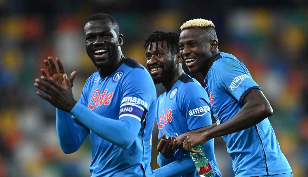Kalidou Koulibaly, André Zambo Anguissa e Victor Osimhen (credit: Getty Images)