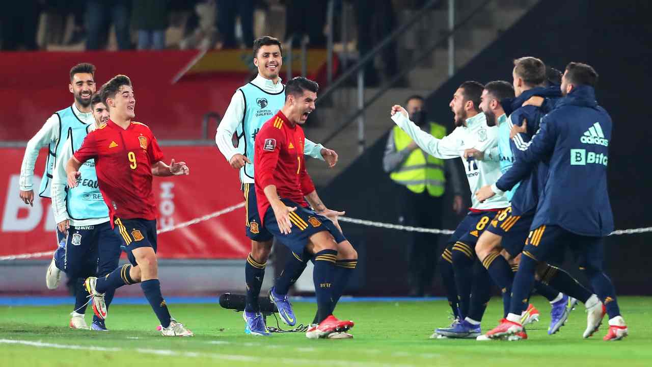 Alvaro Morata esulta dopo il gol (Credit Foto Getty Images)