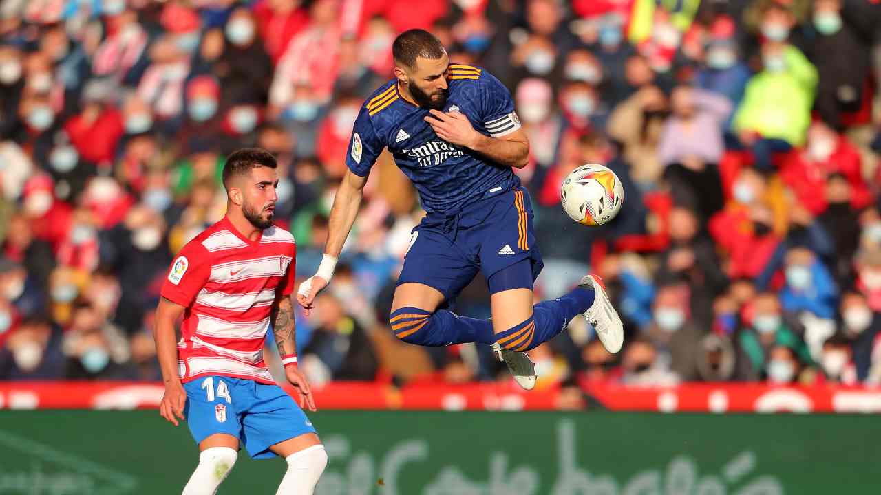 Benzema attaccante del Real Madrid (Credit Foto Getty Images)