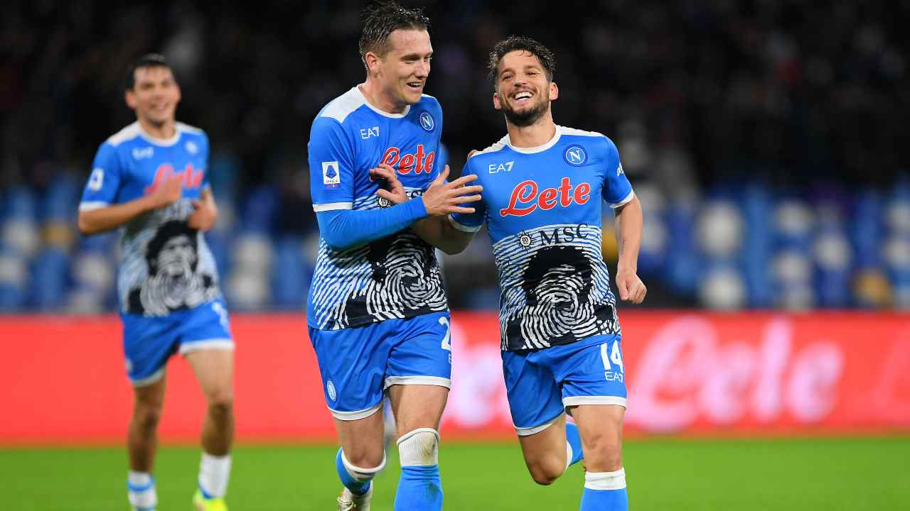 Mertens e Zielinski, i mattatori di Napoli Lazio - credits: Getty Images. Sportmeteoweek