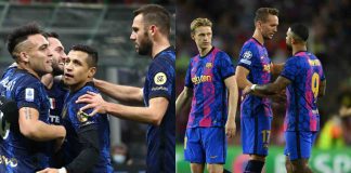 Giocatori di Inter e Barcellona - credits: Getty Images. Sportmeteoweek