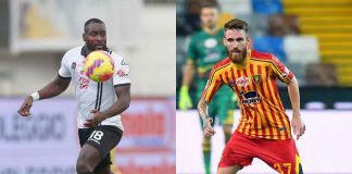 Nzola e Majer, giocatori di Spezia e Lecce - - credits: Getty Images. Sportmeteoweek