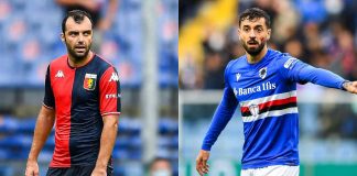 Pandev e Caputo, attaccanti di Genoa e Sampdoria - credits: Getty Images. Sportmeteoweek