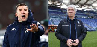 Andriy Shevchenko, allenatore del Genoa e Gian Piero Gasperini, allenatore dell'Atalanta (credit: Getty Images)