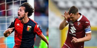 Mattia Destro, attaccante del Genoa e Andrea Belotti, attaccante del Torino (credit: Getty Images)