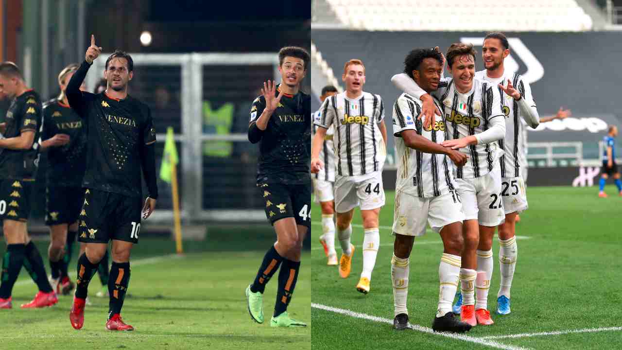 Venezia e Juventus - credits: Getty Images. Sportmeteoweek