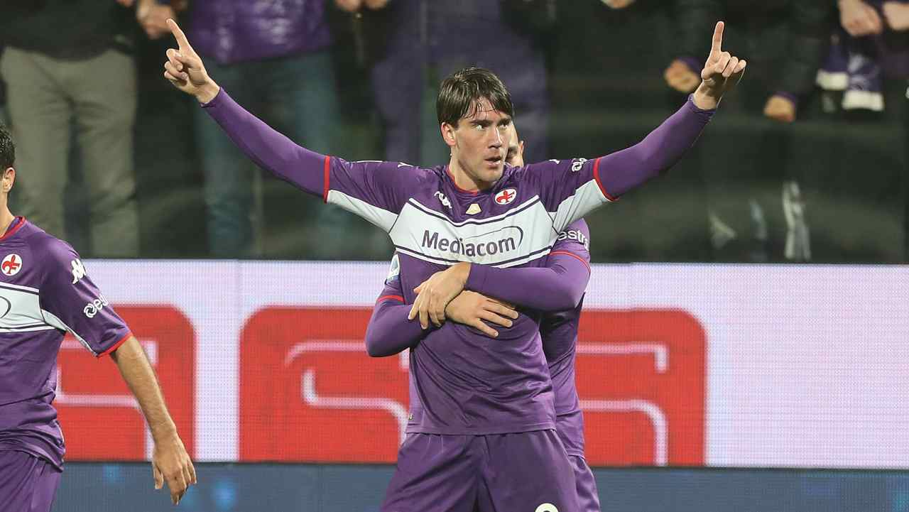 Dusan Vlahovic, attaccante della Fiorentina (credit: Getty Images)