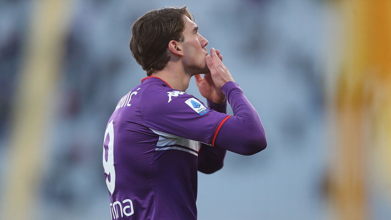 Dusan Vlahovic, protagonista del match tra Fiorentina e Sampdoria - credits: Getty Images. Sportmeteoweek