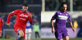 Petagna (Napoli) e Bonaventura (Fiorentina) - credits: Getty Images. Sportmeteoweek
