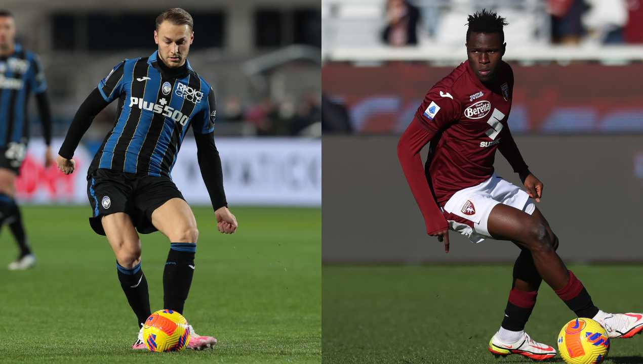 Koopmeiners e Singo, giocatori di Atalanta e Torino - credits: Getty Images. Sportmeteoweek