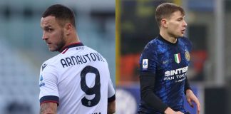 Arnautovic del Bologna e Barella dell'Inter - credits: Getty Images. Sportmeteoweek