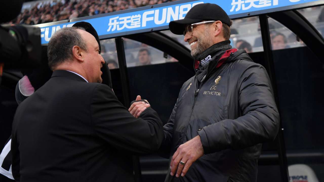 Rafa Benitez e Jurgen Klopp, allenatori di Premier League- credits: Getty Images. Sportmeteoweek