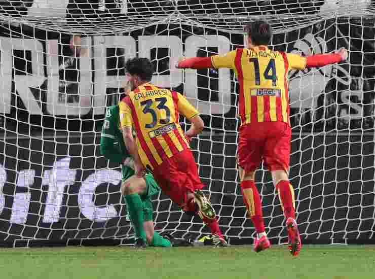 Il gol di Calabresi, che ha qualificato il Lecce - credits: Getty Images. Sportmeteoweek
