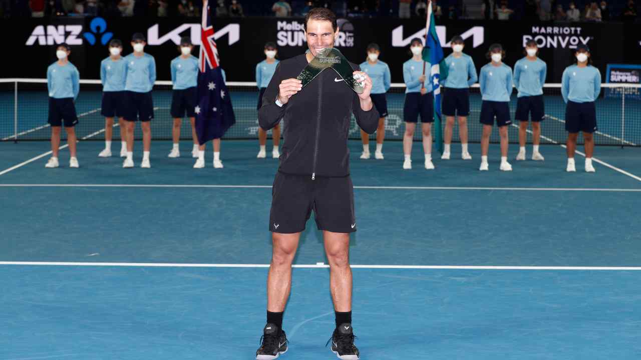Rafael Nadal vincitore dell'ATP di Melbourne (Credit Foto Getty Images)