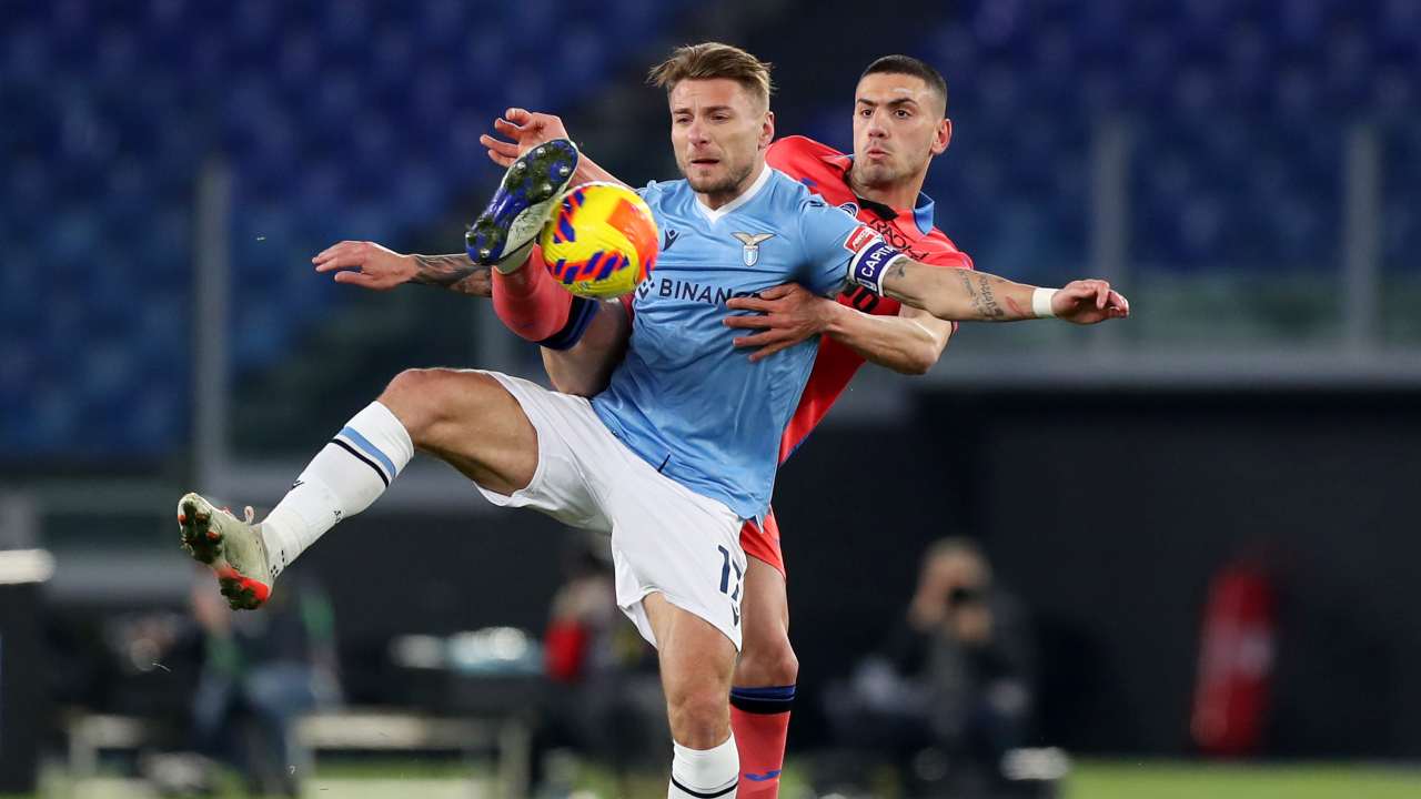 Immobile vs Demiral, una delle sfide di Lazio Atalanta - credits: Getty Images. Sportmeteoweek