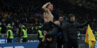 Alexis Sanchez esulta dopo il gol della vittoria dell'Inter (credit: Getty Images)
