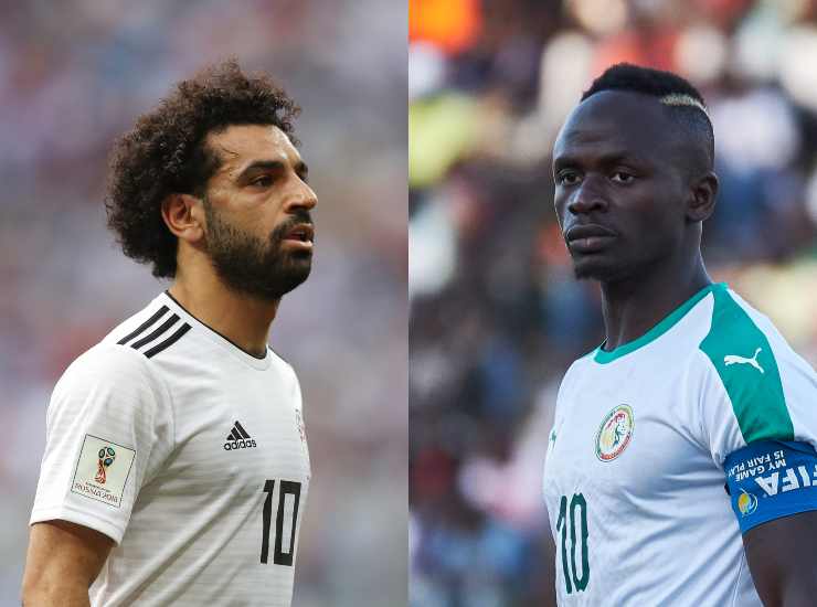 Salah e Mané, compagni al Liverpool, possibili avversari in finale - credits: Getty Images. Sportmeteoweek
