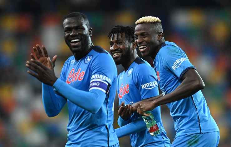 Koulibaly, Anguissa e Osimhen (credit: Getty Images)