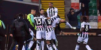 I giocatori dell'Udinese festeggiano la vittoria contro il Torino - credits: Getty Images. Sportmeteoweek