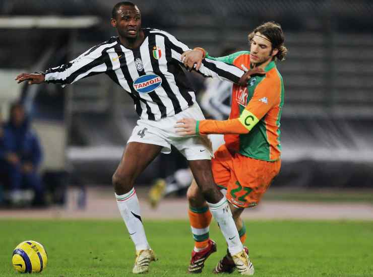 Patrick Vieira in azione con la maglia della Juventus (credit: Getty Images)