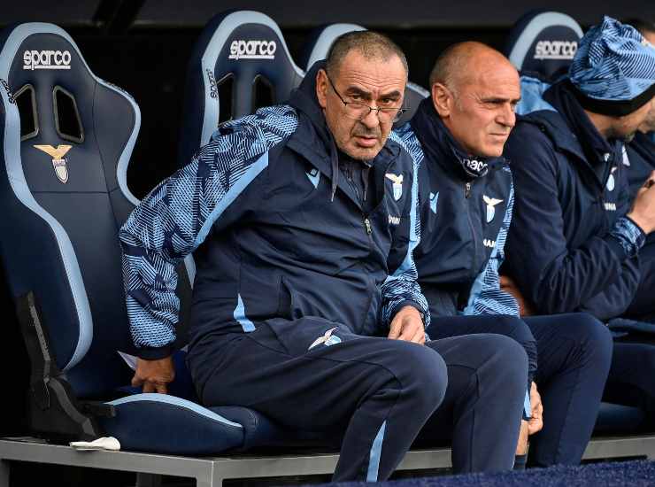 Maurizio Sarri allenatore della Lazio (Credit Foto Ansa)