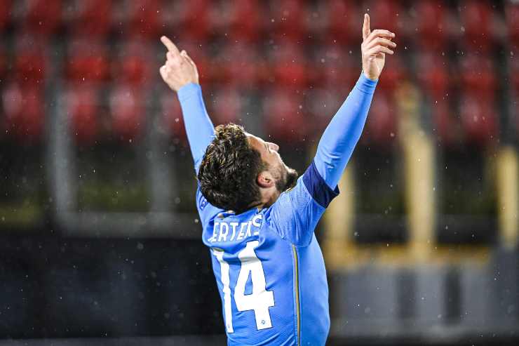 Dries Mertens, attaccante del Napoli (credit: Ansa)