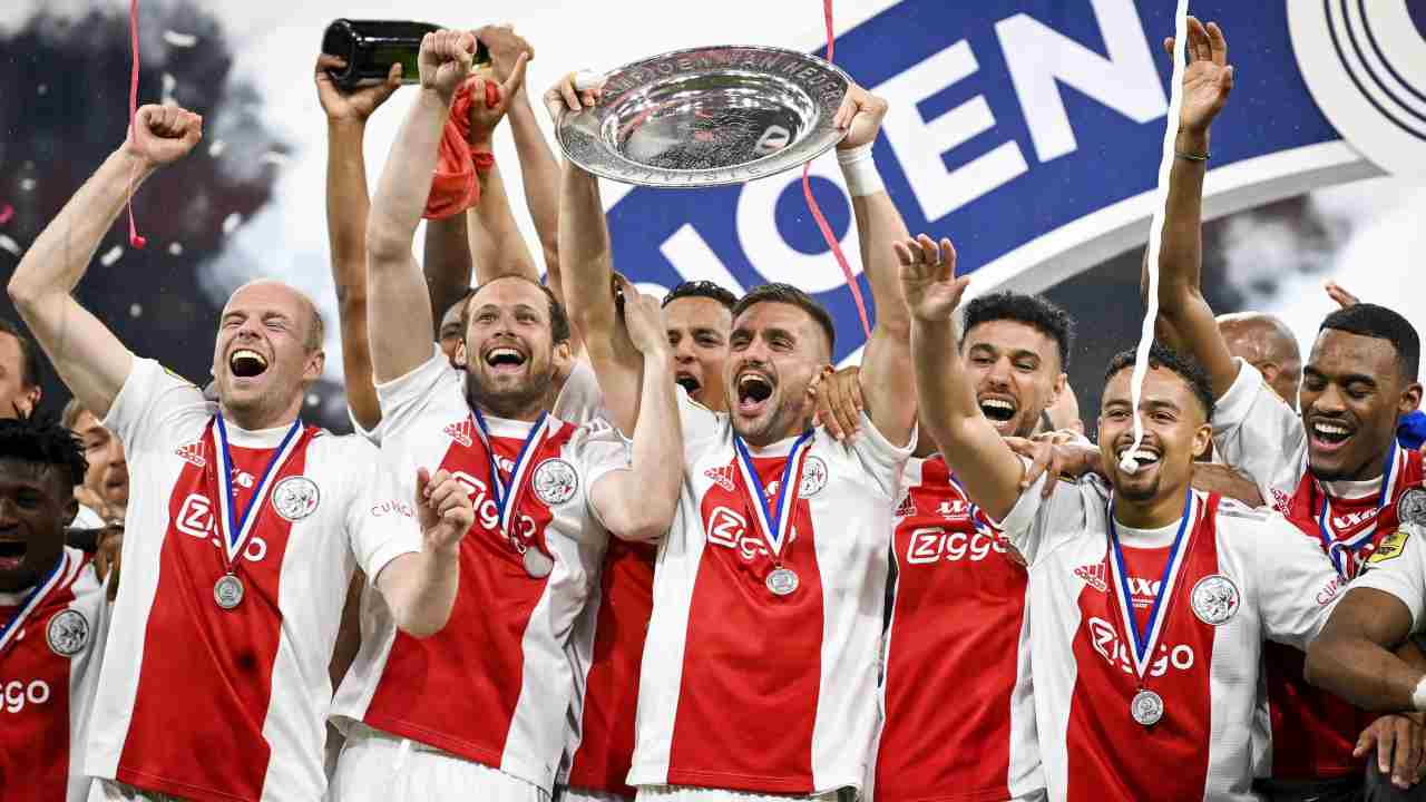 L'Ajax campione d'Olanda - credits: Ansa Foto. Sportmeteoweek