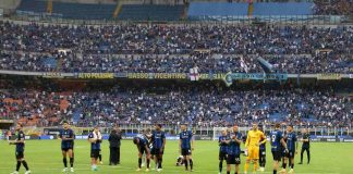 Inter dopo l'ultima partita di campionato (Credit Foto Ansa)