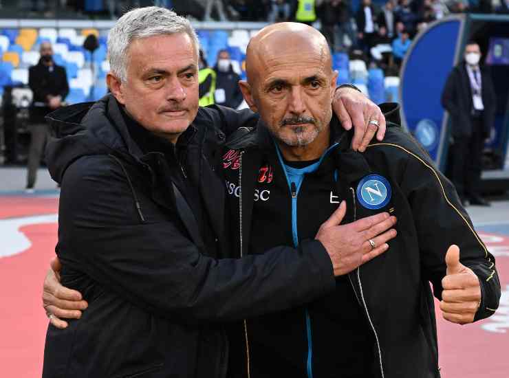 José Mourinho e Luciano Spalletti (credit: Ansa)